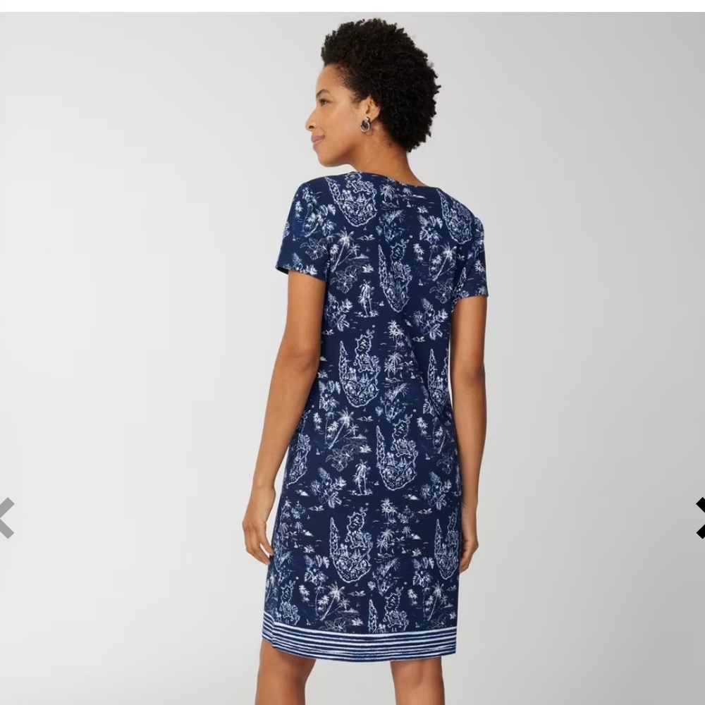 CHICO’S SCOOP NK TEESHIRT DRESS